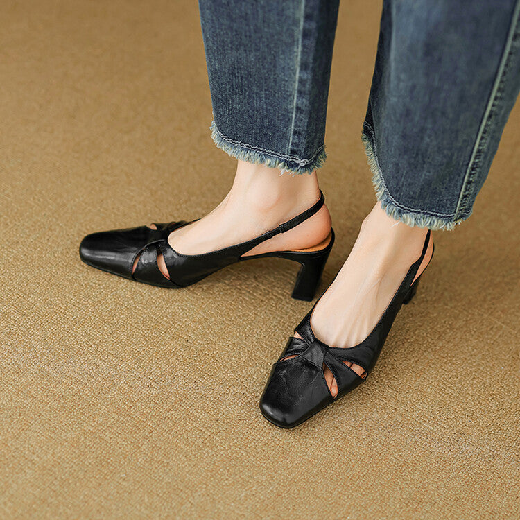 Harni Genuine Leather Heels