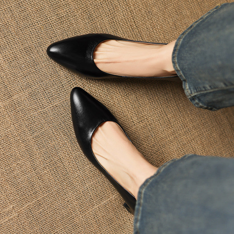 Narin Genuine Leather Heels