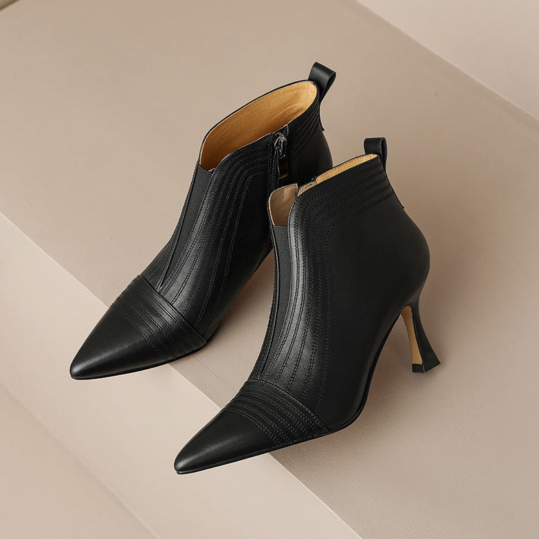 Melya Genuine Leather Heels