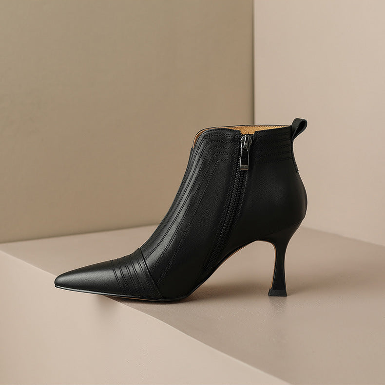 Melya Genuine Leather Heels