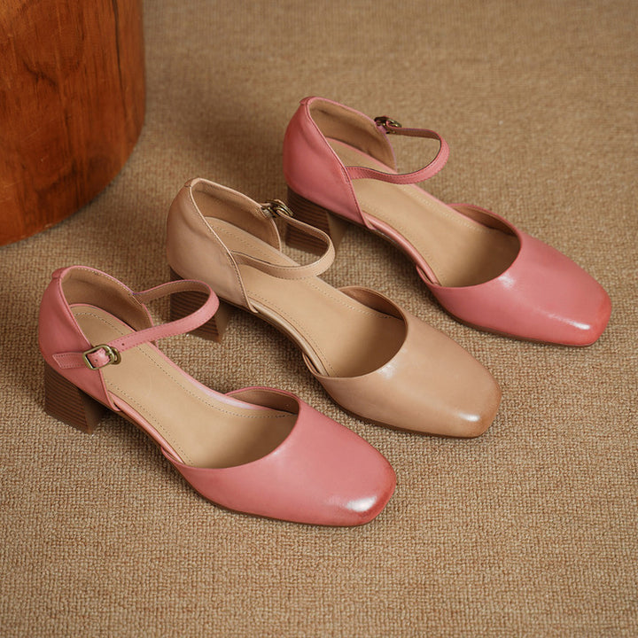 Amry Genuine Leather Heels