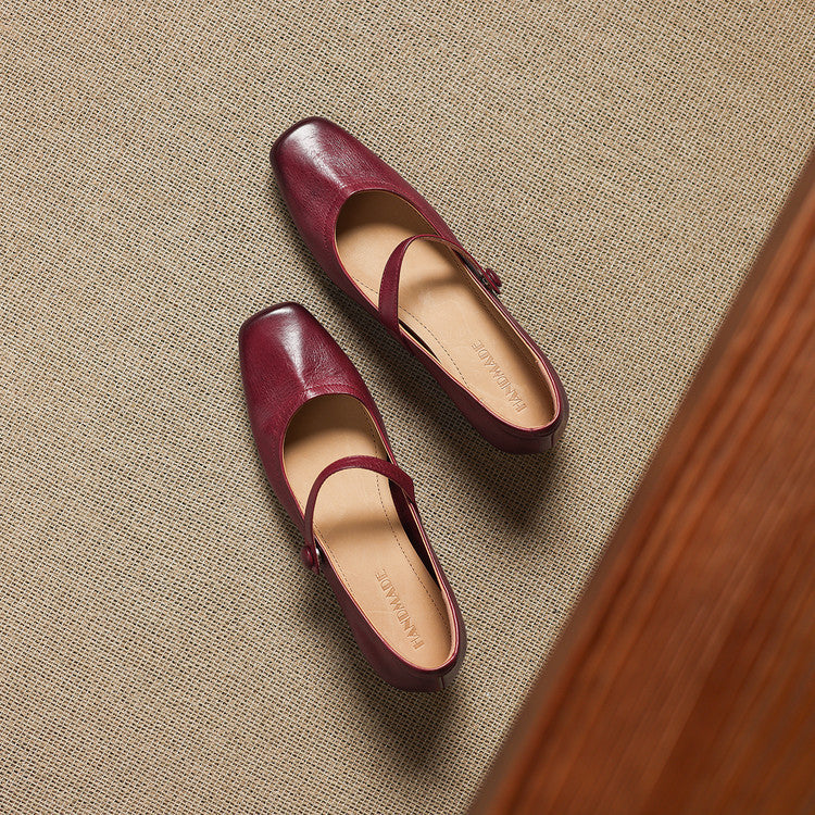 Selin Genuine Leather Flats