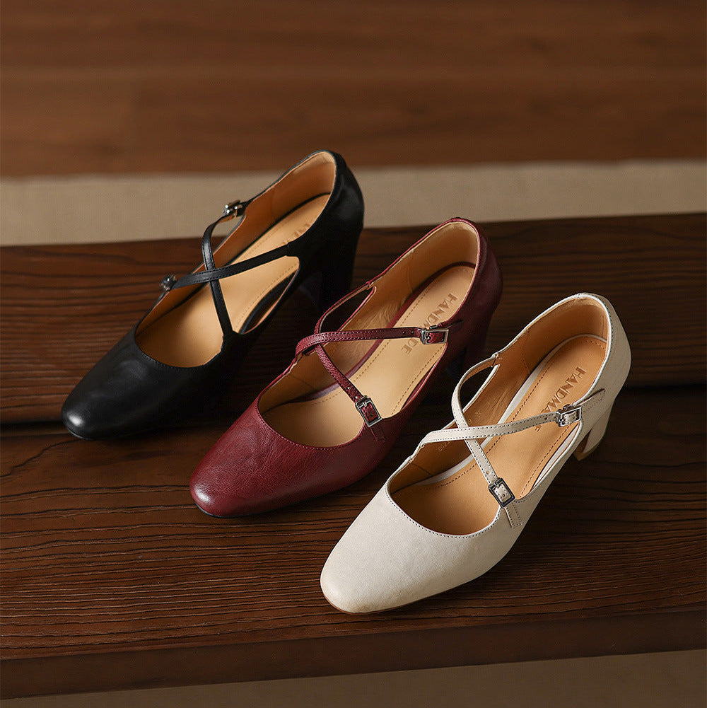 Faria Genuine Leather Heels