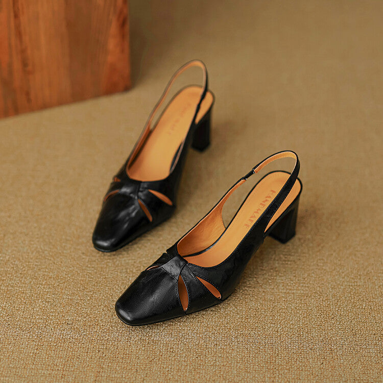 Harni Genuine Leather Heels