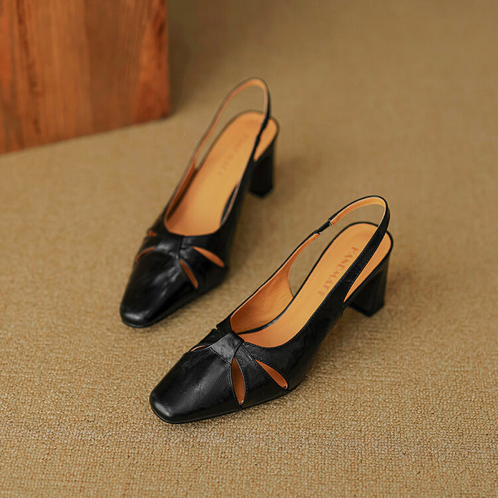Harni Genuine Leather Heels