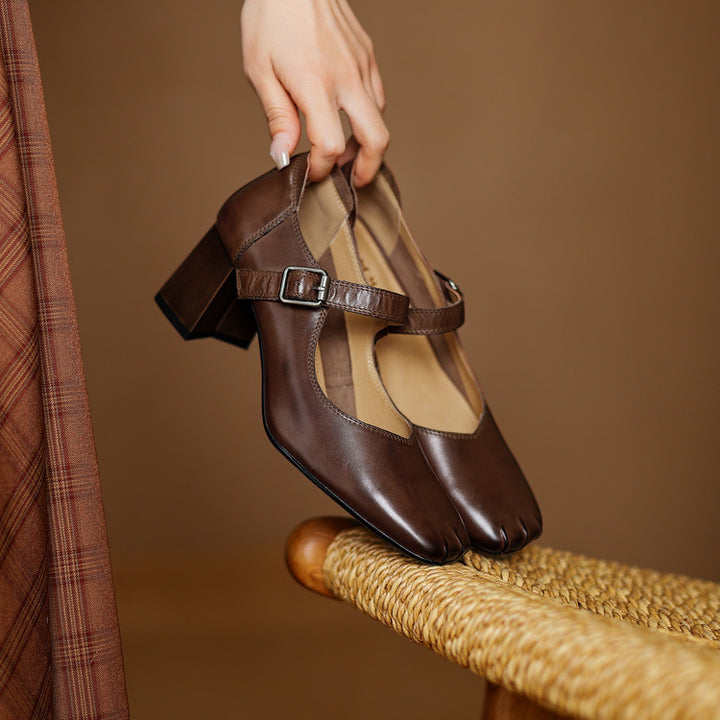 Nera Genuine Leather Heels