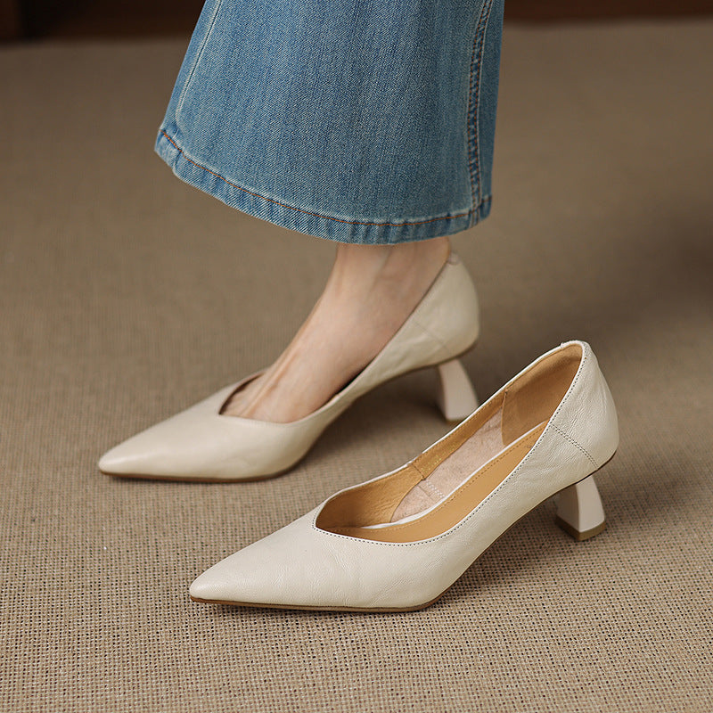 Esmer Genuine Leather Heels