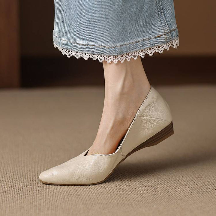 Nia Genuine Leather Flats