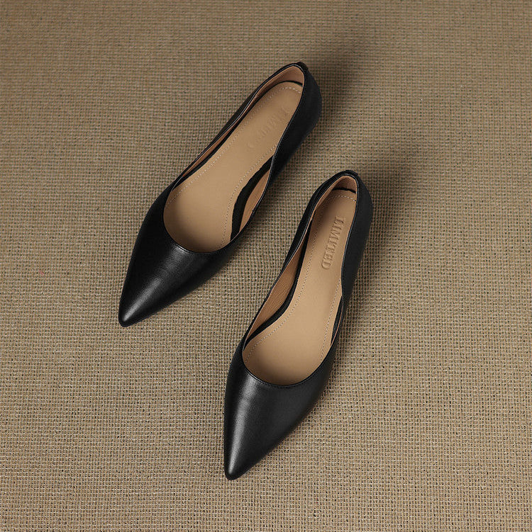 Sela Genuine Leather Flats