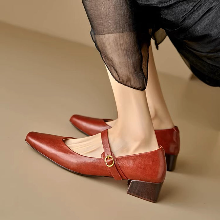 Tevan Genuine Leather Heels