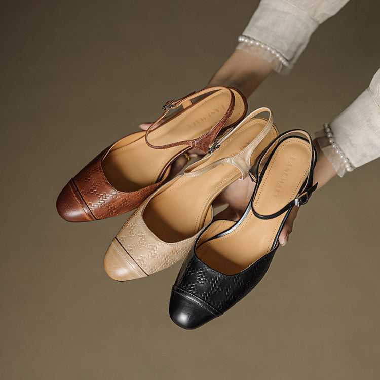 Alina Genuine Leather Pumps