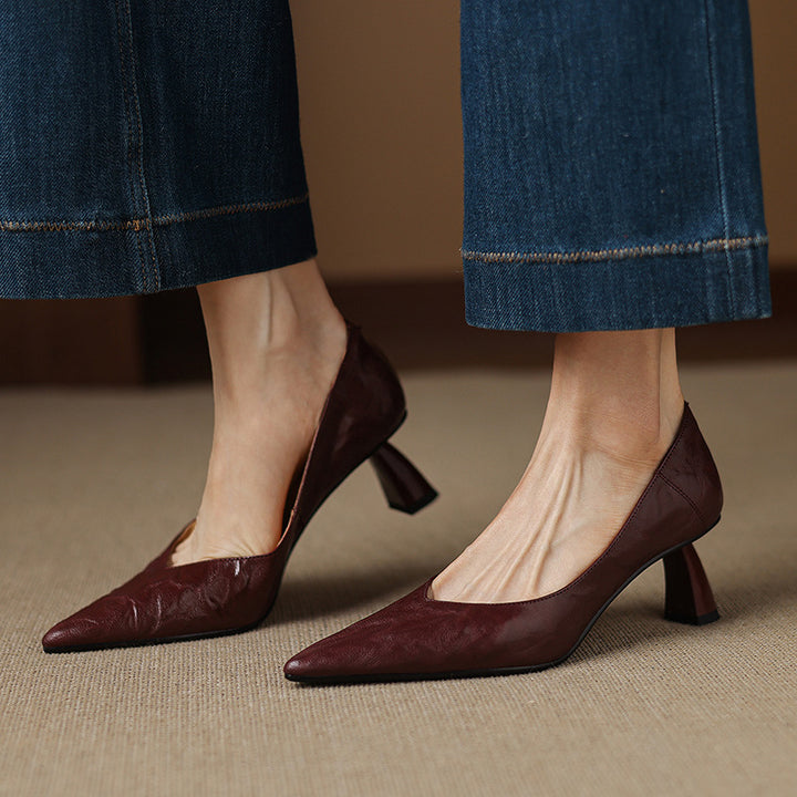 Esmer Genuine Leather Heels