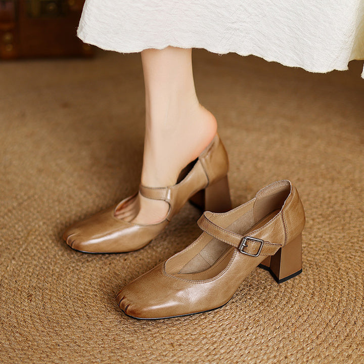 Nera Genuine Leather Heels