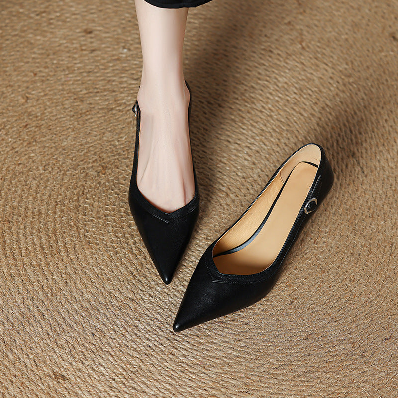 Valina Genuine Leather Heels