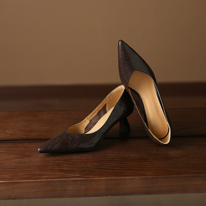 Esmer Genuine Leather Heels