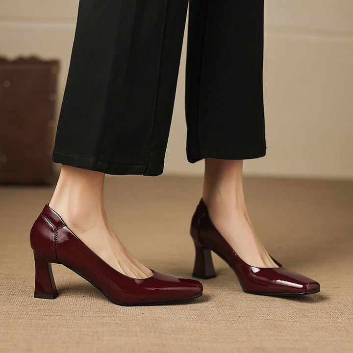 Elira Genuine Leather Heels