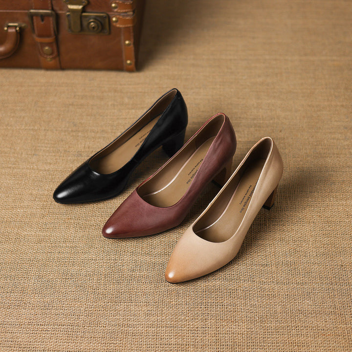 Narin Genuine Leather Heels