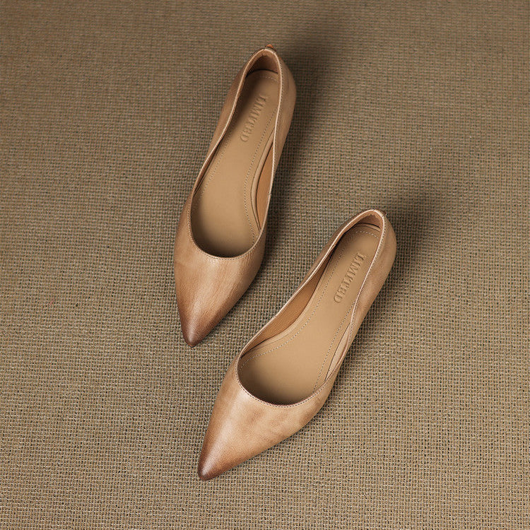 Sela Genuine Leather Flats