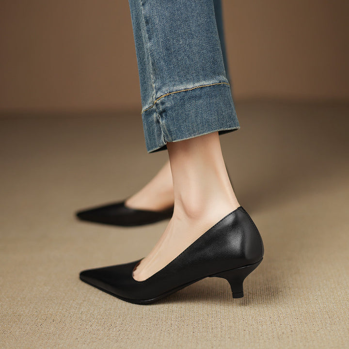 Bianka Genuine Leather Heels