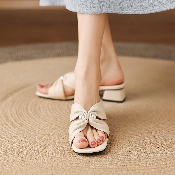 Amiel Genuine Leather Heels