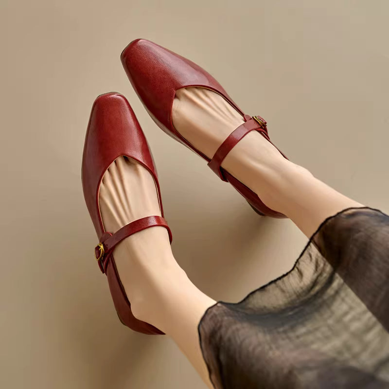 Tevan Genuine Leather Heels