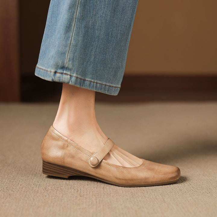 Selin Genuine Leather Flats