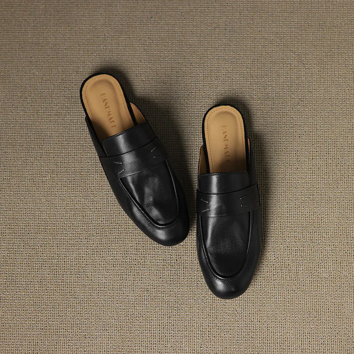 Lilou Genuine Leather Mules