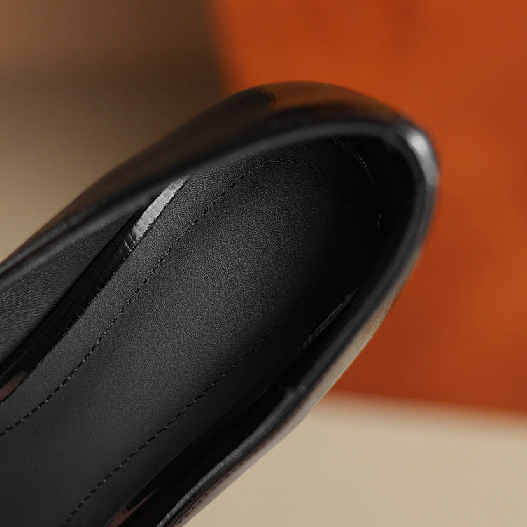 Delra genuine leather heels