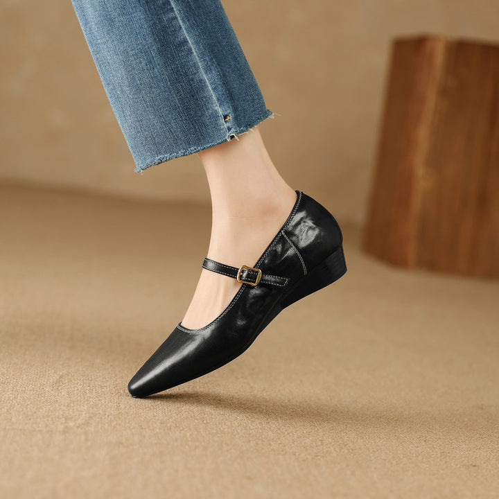 Zule Genuine Leather Pumps