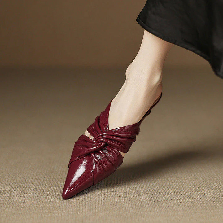 Zeva Genuine Leather Mules