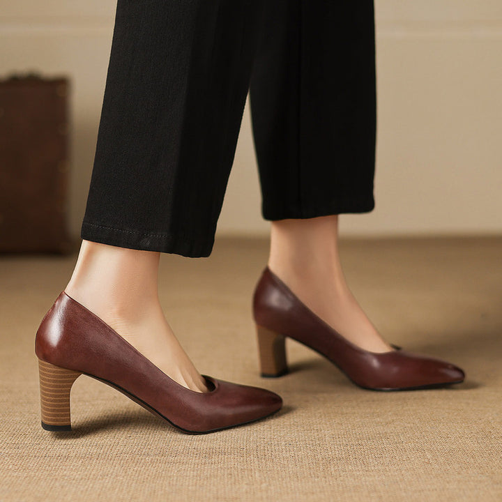 Narin Genuine Leather Heels