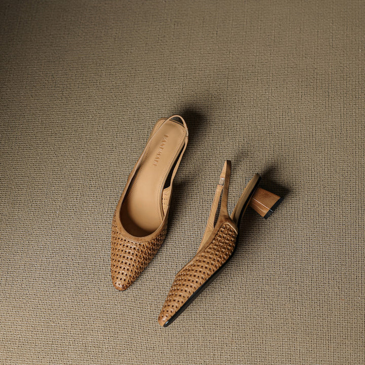 Aden Genuine Leather Slingbacks