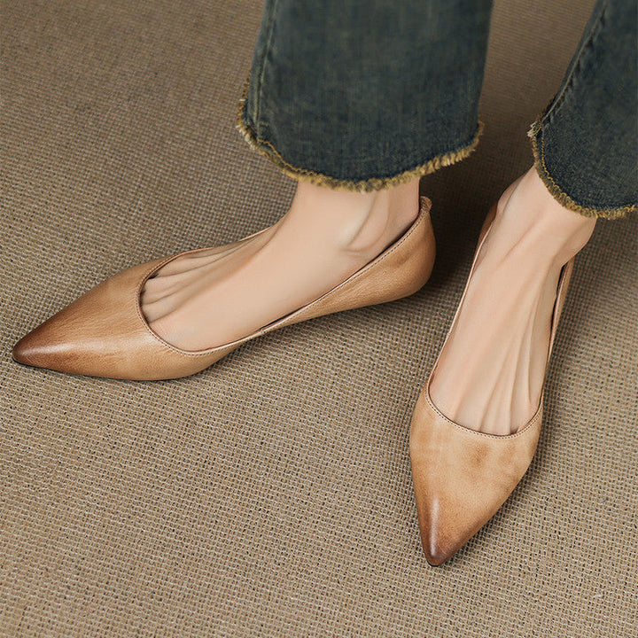 Sela Genuine Leather Flats