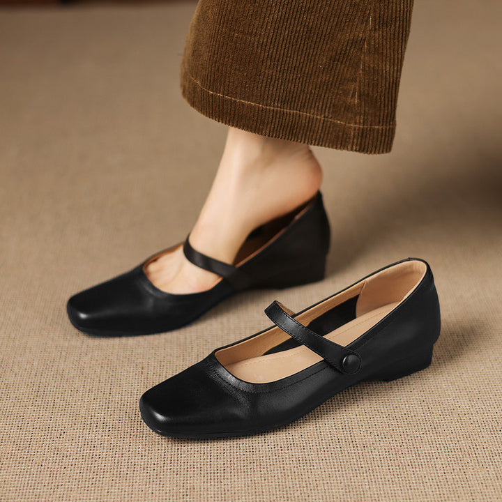 Selin Genuine Leather Flats