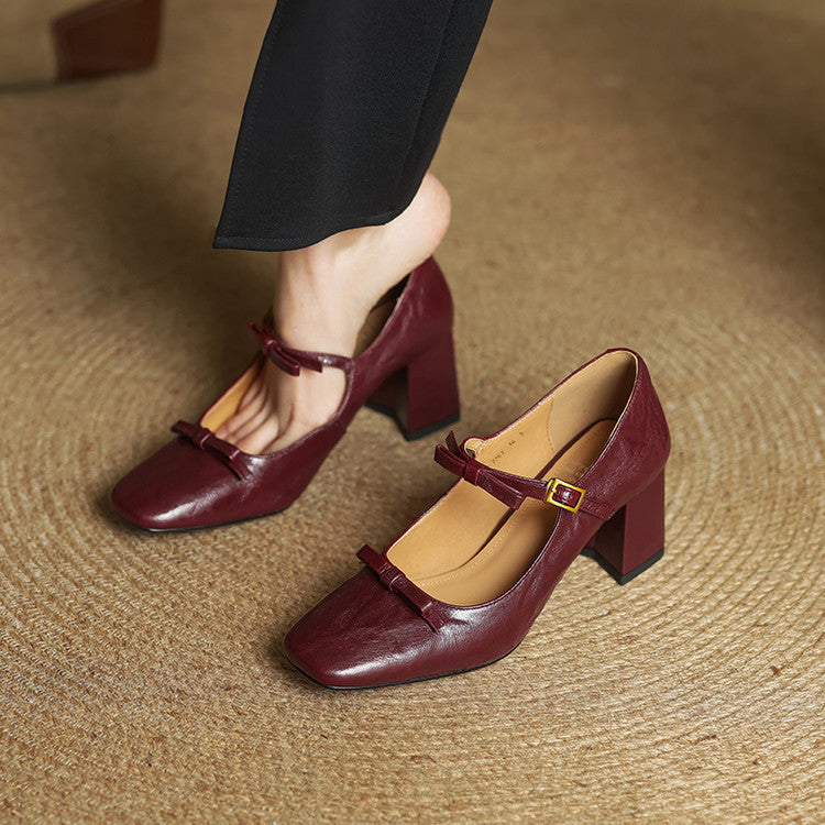 Emar Genuine Leather Heels