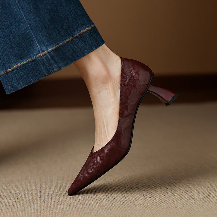 Esmer Genuine Leather Heels