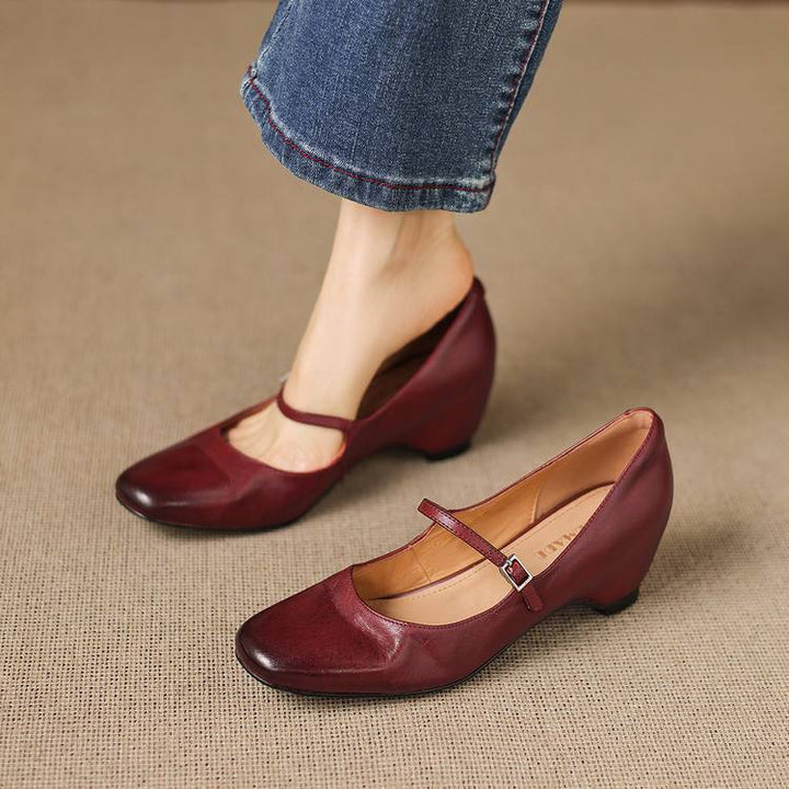Nera Genuine Leather Pumps