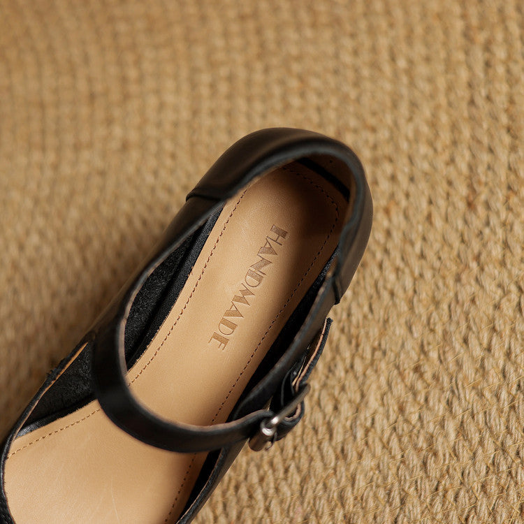Nera Genuine Leather Heels