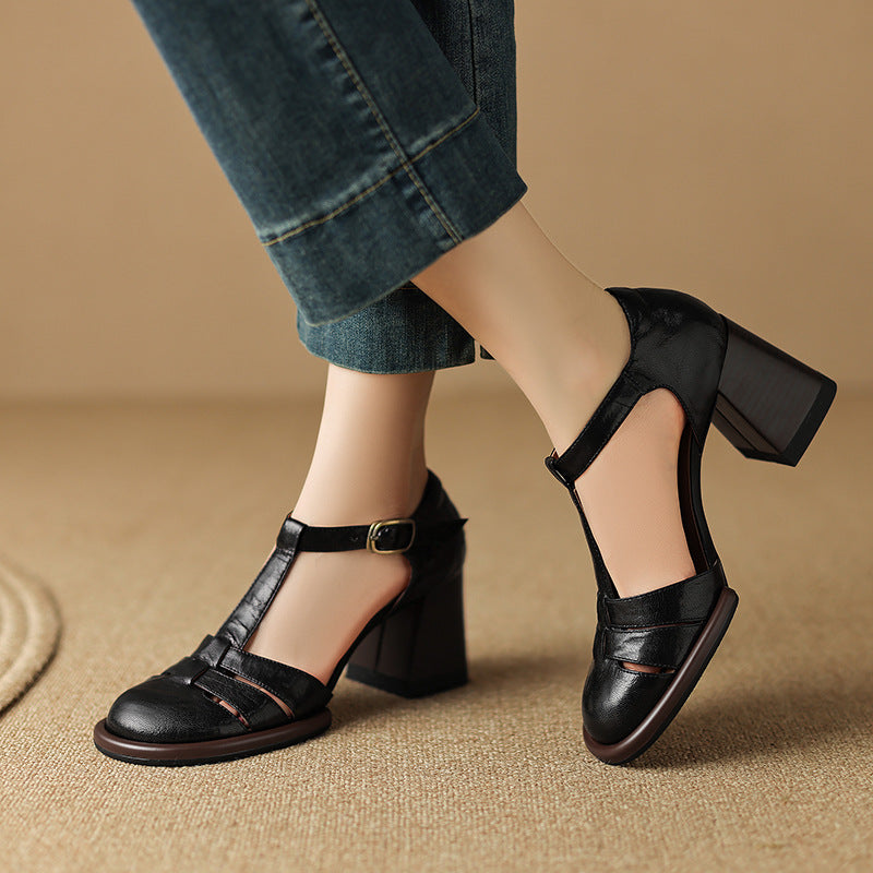 Kate Genuine Leather Heels