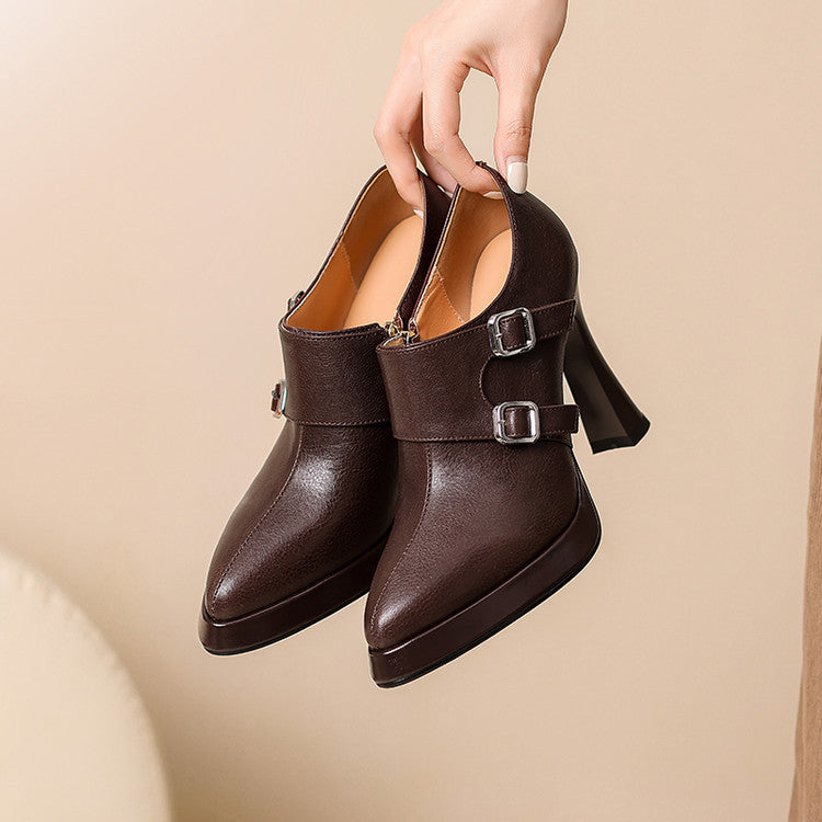 Amaya Genuine Leather Heels