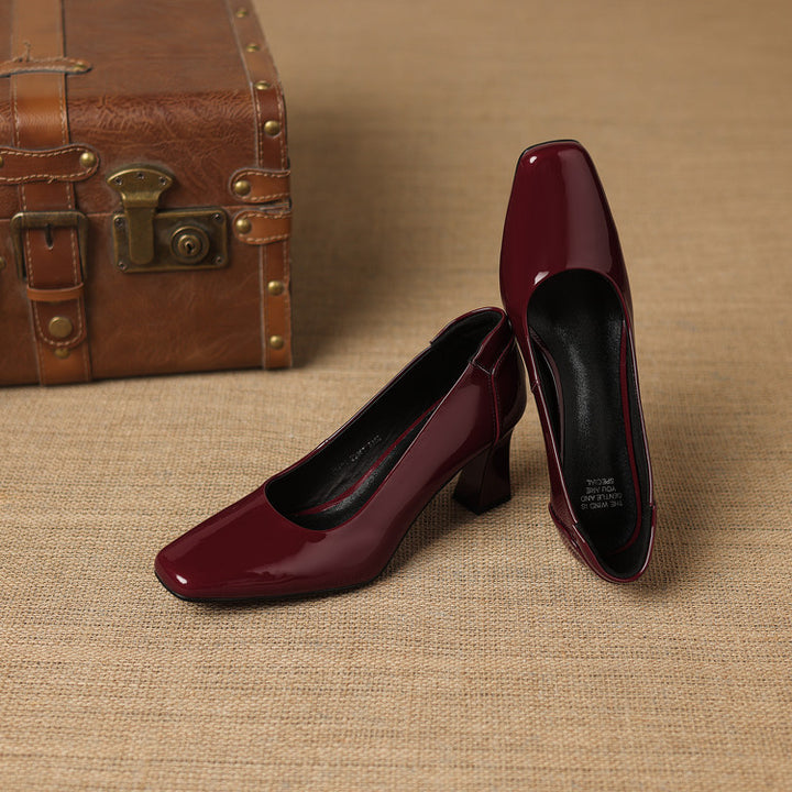Elira Genuine Leather Heels