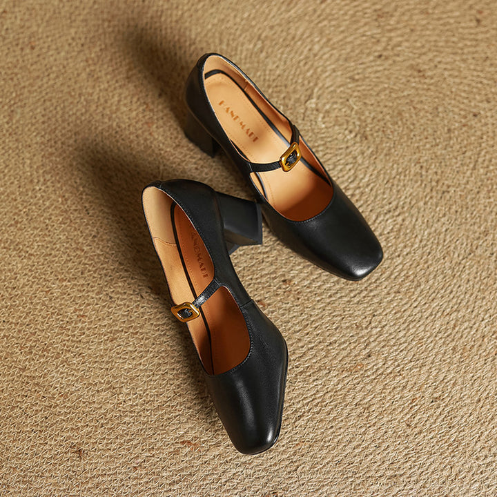 Rocio Genuine Leather Heels