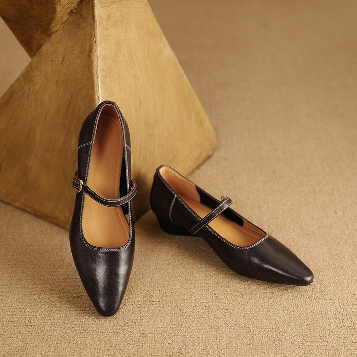 Zule Genuine Leather Pumps