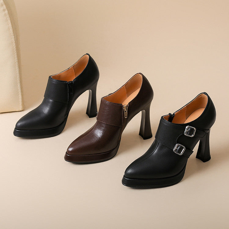 Amaya Genuine Leather Heels