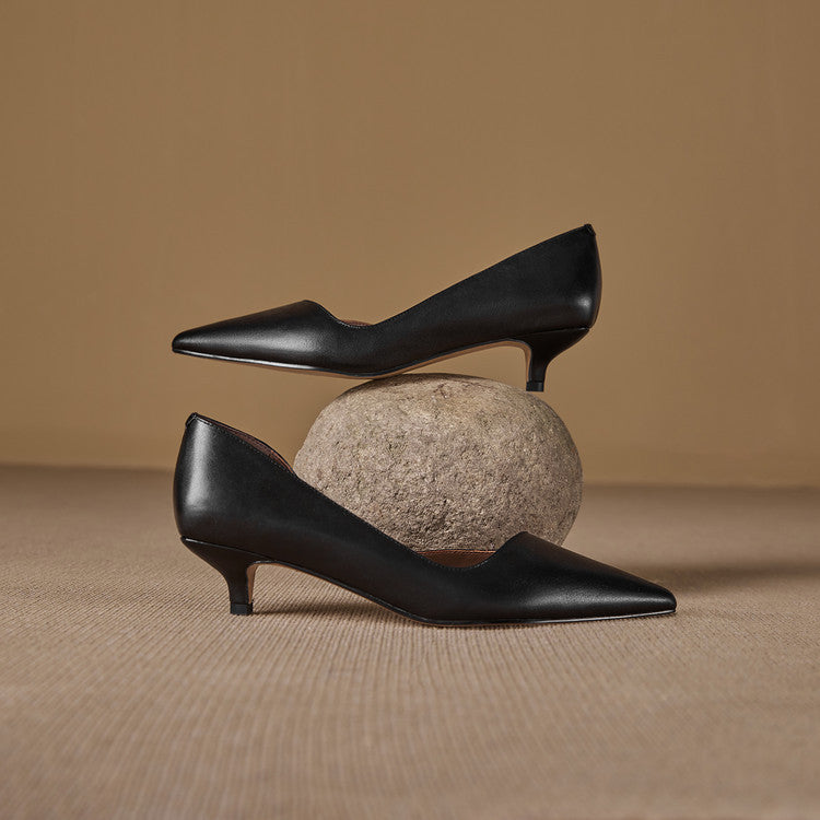 Elyse Genuine Leather Heels