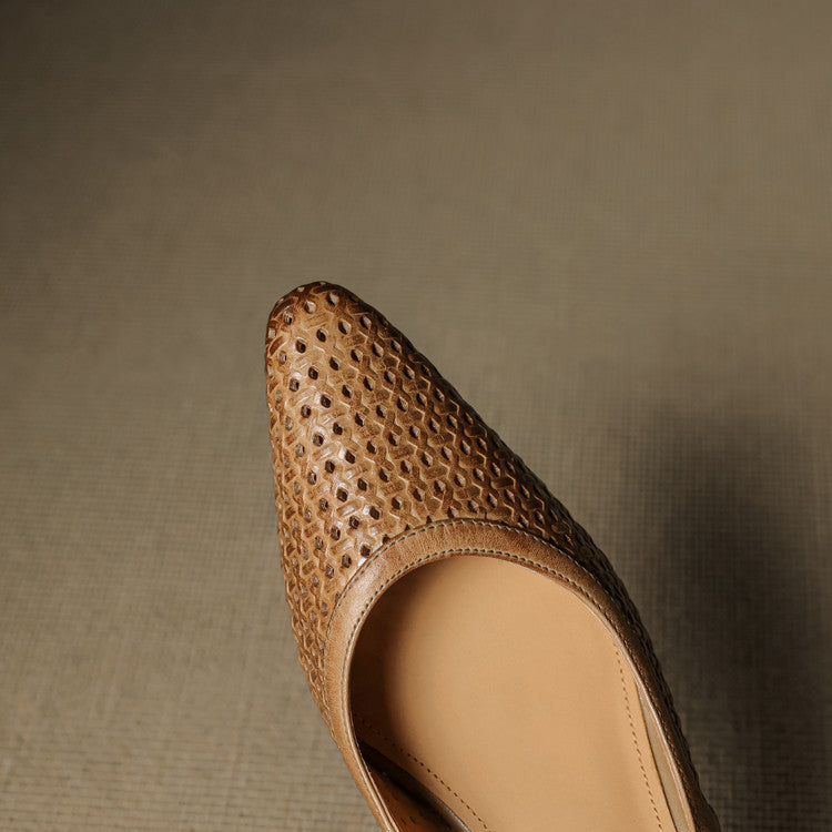 Aden Genuine Leather Slingbacks