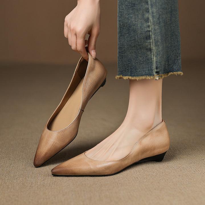Sela Genuine Leather Flats