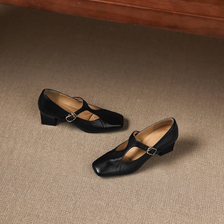 Zela Genuine Leather Heels