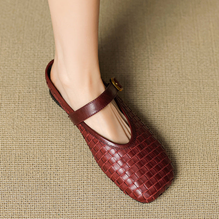 Teyli Genuine Leather Mules