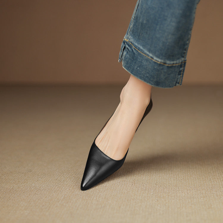 Bianka Genuine Leather Heels